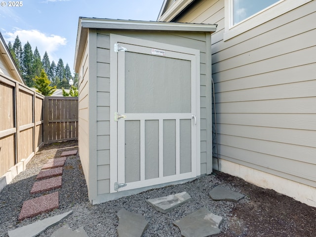 1856 NW Sierra Way, Camas, WA 98607 - view of shed featuring a fenced backyard
