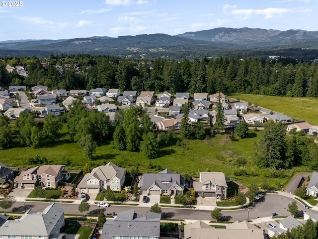 1856 NW Sierra Way, Camas, WA 98607 - aerial overview of property's location featuring nearby suburban area and a mountain backdrop