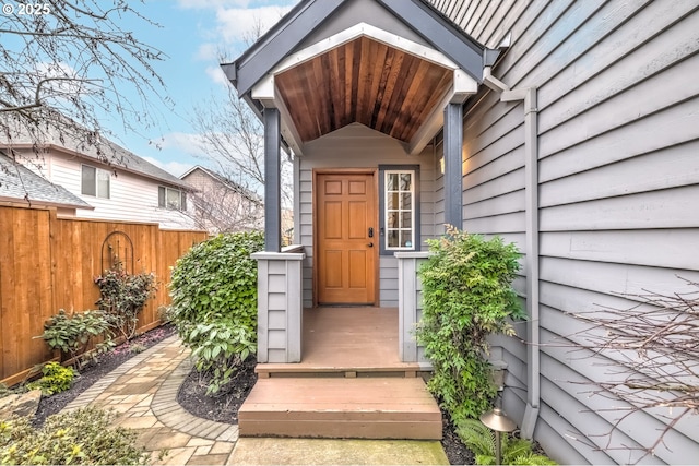 view of entrance to property