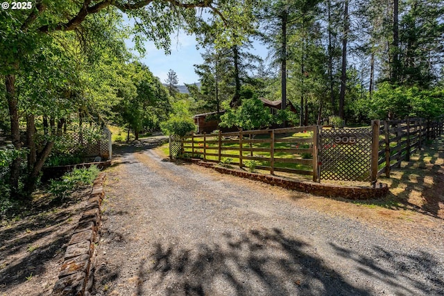 905 Summit Loop, Grants Pass, OR 97527 - view of dirt / gravel driveway with a gated entry