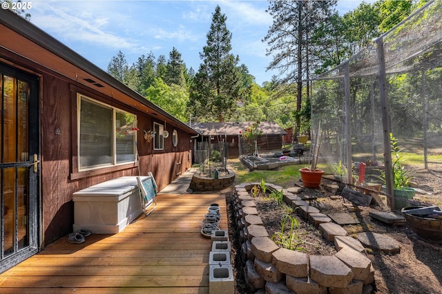 905 Summit Loop, Grants Pass, OR 97527 - deck featuring a vegetable garden