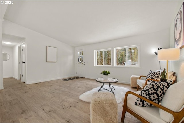 662 Cannavina Rd, Carson, WA 98610 - living room featuring light wood-type flooring and vaulted ceiling