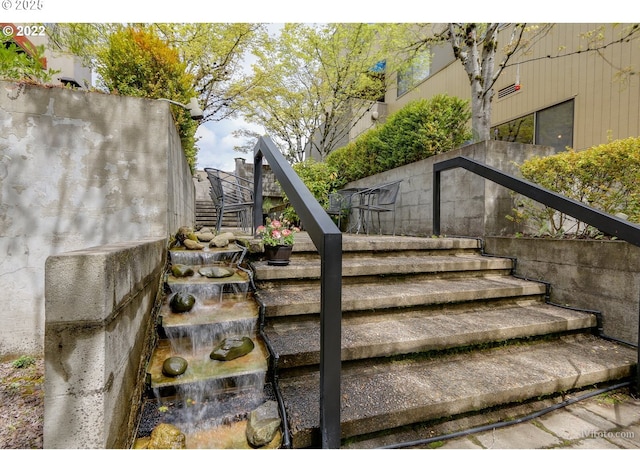 view of staircase