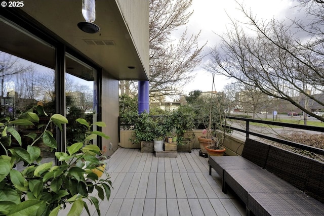 balcony with visible vents