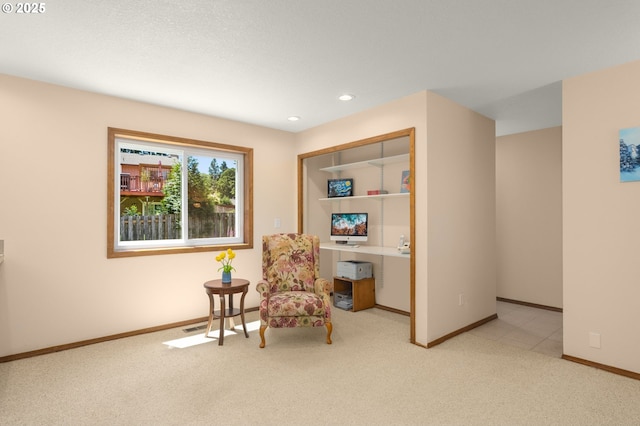21456 SW 90th Ct, Tualatin, OR 97062 - living area with carpet flooring, baseboards, and recessed lighting