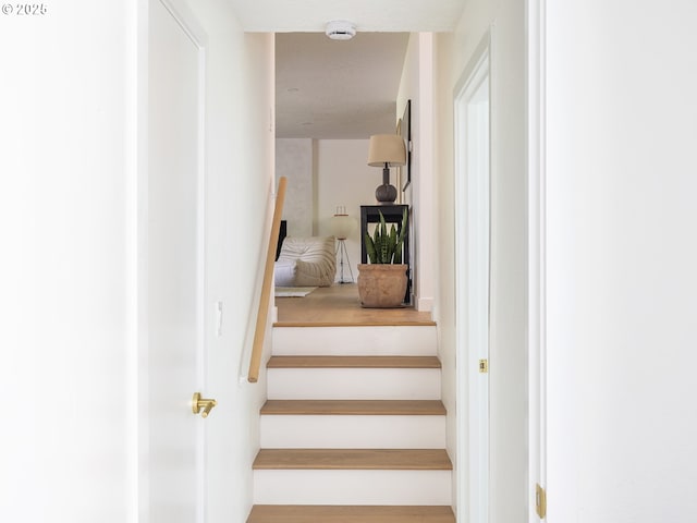 view of stairway