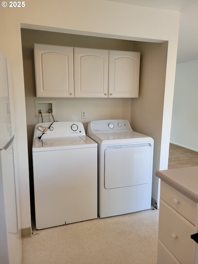 605 Willamette St, Oregon City, OR 97045 - laundry area featuring washer and dryer and cabinet space
