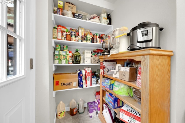 view of pantry