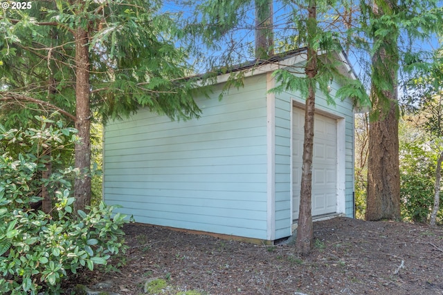 view of outbuilding featuring an outdoor structure