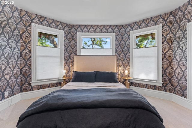 2325 A St, Forest Grove, OR 97116 - bedroom featuring wallpapered walls, carpet, and baseboards