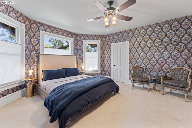 2325 A St, Forest Grove, OR 97116 - bedroom featuring wallpapered walls, carpet, and baseboards
