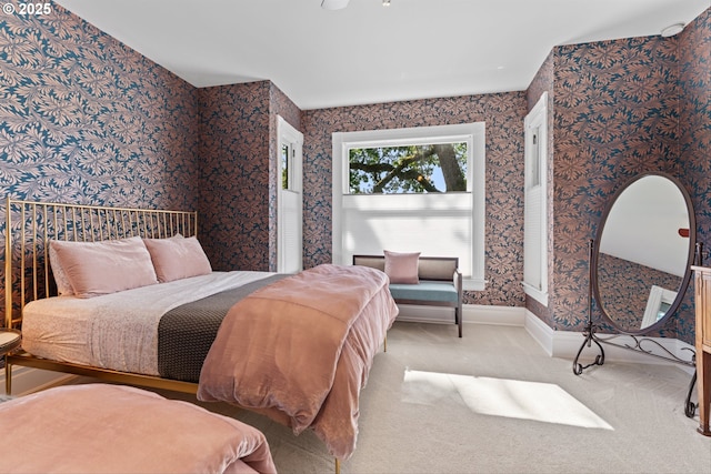 2325 A St, Forest Grove, OR 97116 - bedroom featuring wallpapered walls, carpet flooring, and baseboards