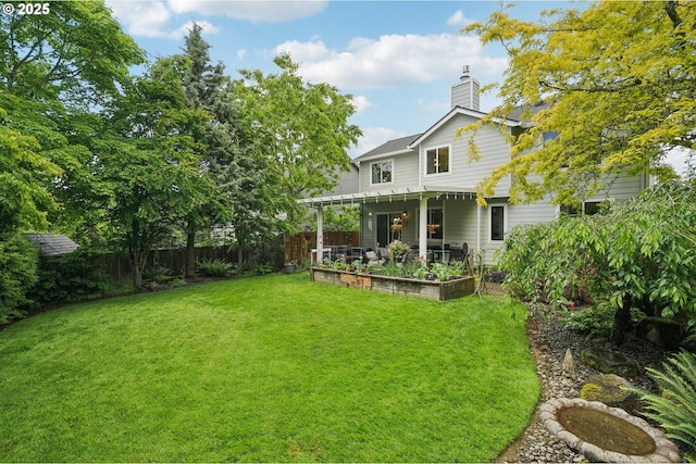4709 SE Antelope Hills Dr, Gresham, OR 97080 - back of house with a chimney and a patio