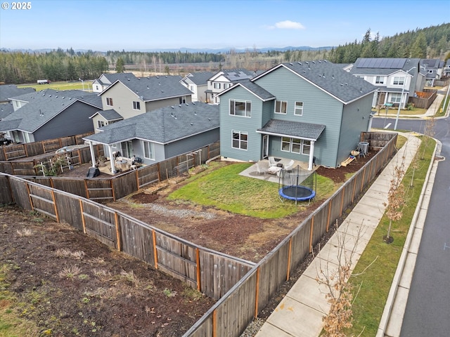 birds eye view of property featuring a residential view