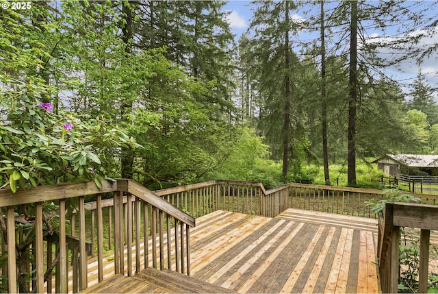14216 NE 346th St, Battle Ground, WA 98604 - view of wooden deck