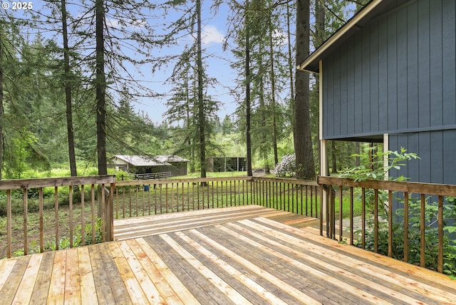 14216 NE 346th St, Battle Ground, WA 98604 - view of wooden deck