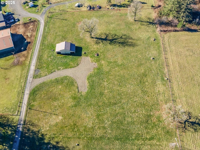 drone / aerial view featuring a rural view