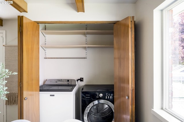 laundry area with washer and clothes dryer