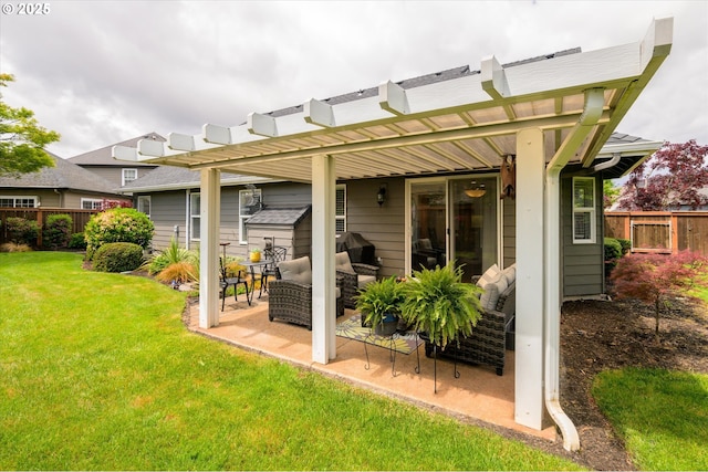rear view of property featuring a patio area