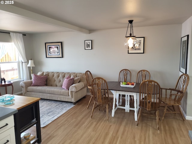 23538 NW Saint Helens Rd Unit S5, Portland, OR 97231 - dining space with light wood-style floors and baseboards