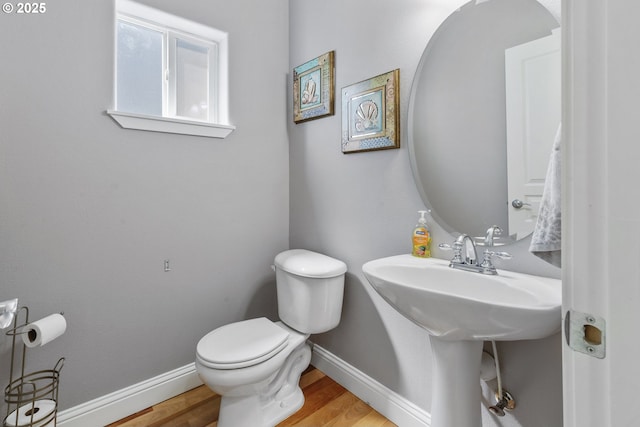 14818 NE 23rd Ave, Vancouver, WA 98686 - half bathroom featuring toilet and wood finished floors