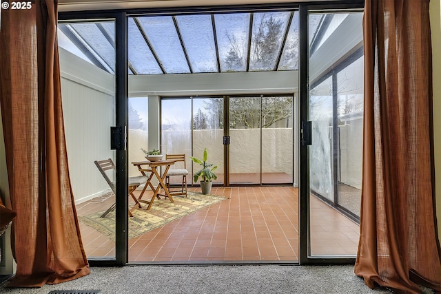 view of sunroom / solarium