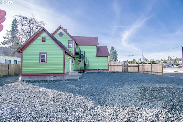 view of front of home