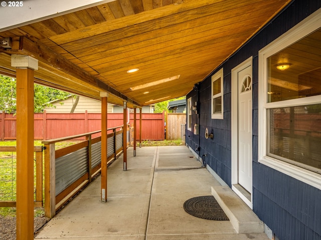 view of patio