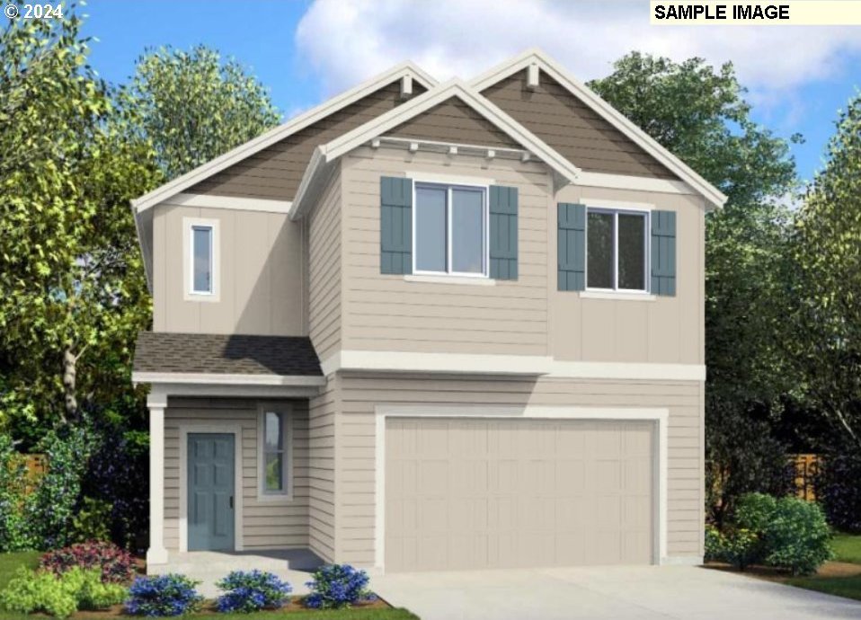 8824 S 3rd St Unit 73, Ridgefield, WA 98642 - craftsman-style house featuring driveway, a shingled roof, a garage, and board and batten siding