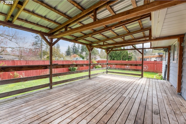 1604 NE 153rd Pl, Portland, OR 97230 - wooden terrace with a fenced backyard