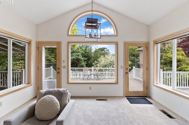1249 Crenshaw Rd, Eugene, OR 97401 - sunroom / solarium with lofted ceiling and plenty of natural light