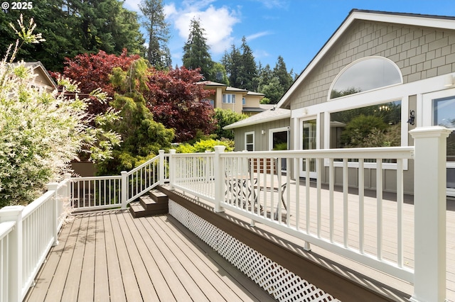 1249 Crenshaw Rd, Eugene, OR 97401 - view of wooden deck