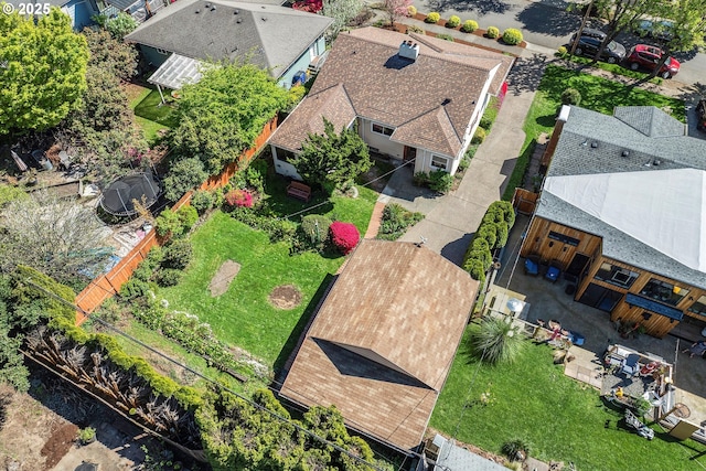4133 SE Henderson St, Portland, OR 97202 - birds eye view of property with a residential view