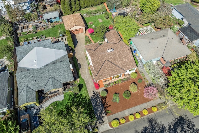 4133 SE Henderson St, Portland, OR 97202 - birds eye view of property featuring a residential view