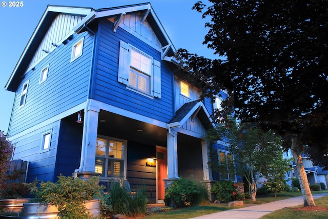 14665 Catalpa Way, Oregon City, OR 97045 - craftsman-style house featuring board and batten siding and a porch