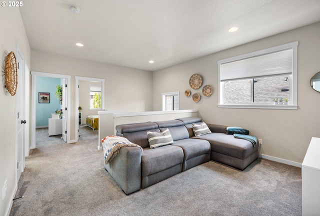 14665 Catalpa Way, Oregon City, OR 97045 - carpeted living area with recessed lighting and baseboards