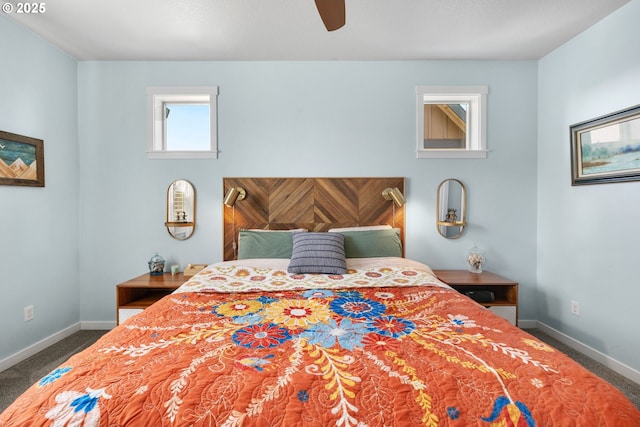 14665 Catalpa Way, Oregon City, OR 97045 - bedroom featuring baseboards, carpet, and ceiling fan