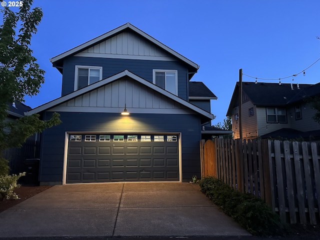 14665 Catalpa Way, Oregon City, OR 97045 - view of front of property featuring driveway, board and batten siding, and a garage