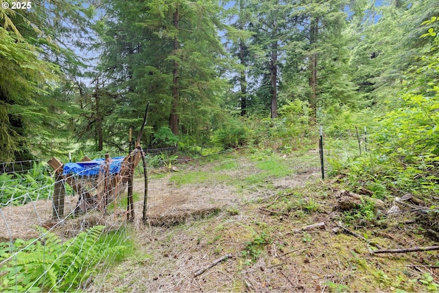 4347 S Schooner Creek Rd, Lincoln City, OR 97367 - view of yard featuring a view of trees