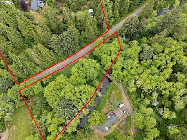 4347 S Schooner Creek Rd, Lincoln City, OR 97367 - aerial overview of property's location featuring property parcel outlined