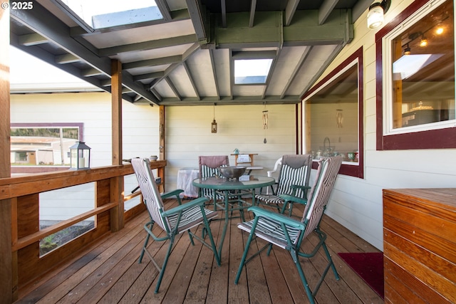 471 Barr Rd, Grays River, WA 98621 - view of deck