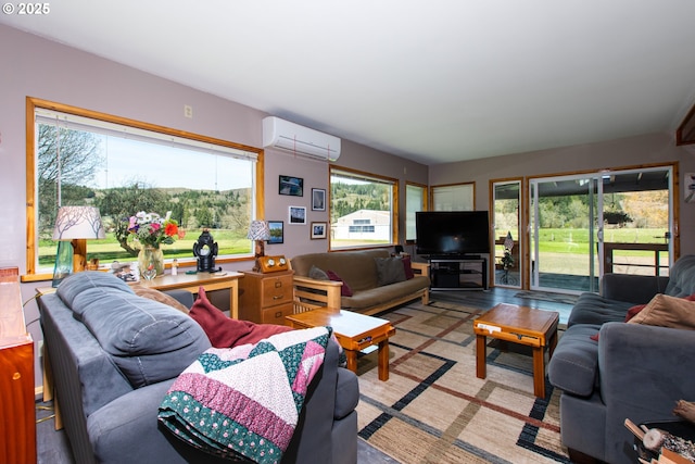 471 Barr Rd, Grays River, WA 98621 - living room with a wall mounted AC