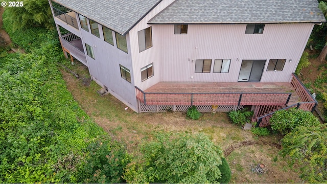 2305 Chickadee Ct, West Linn, OR 97068 - back of property featuring a shingled roof