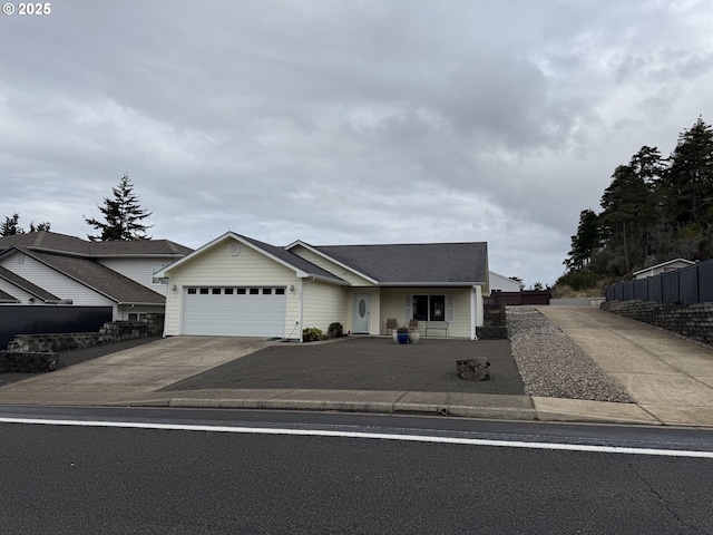 view of front of home featuring a garage