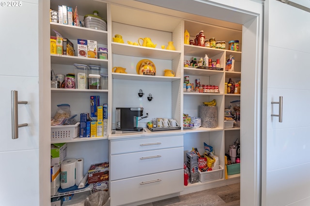 view of pantry
