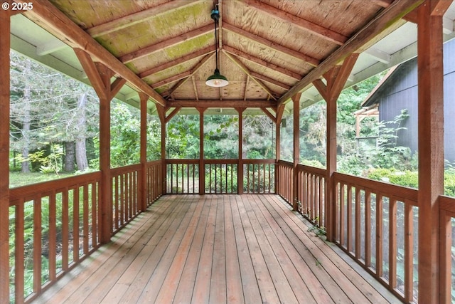 80487 Sha Ne Mah Rd, Seaside, OR 97138 - wooden deck featuring a gazebo