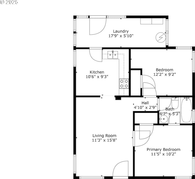 206 NE Laurel Ave, Myrtle Creek, OR 97457 - property floor plan