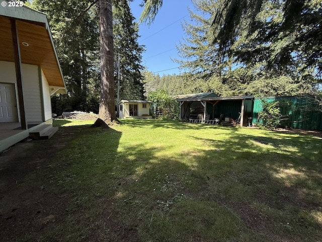 3140 S Tenmile, Lakeside, OR 97449 - view of yard featuring an outdoor structure