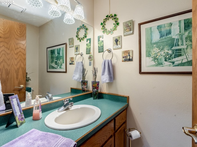 bathroom with vanity