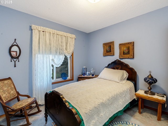 bedroom featuring carpet flooring